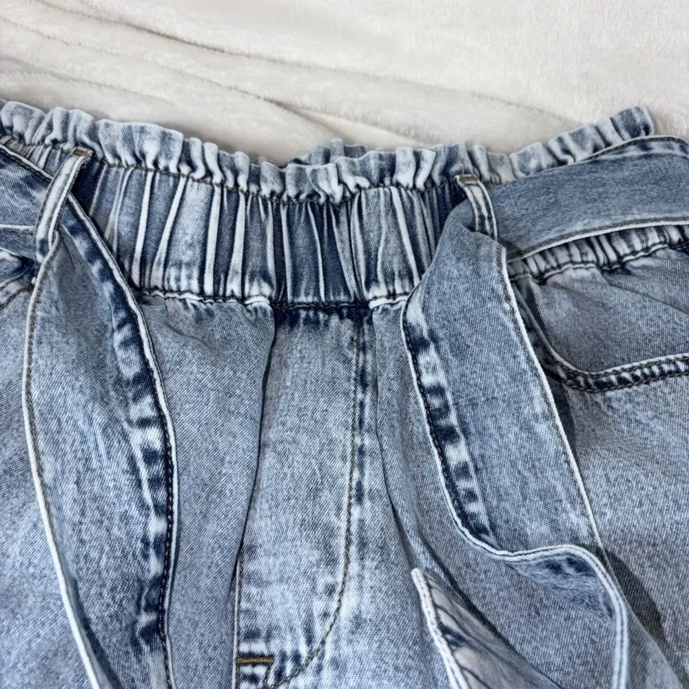 Simply Southern Paperbag Shorts With Tie Belt Med Retro‎ 80s Casual Summer Vacay